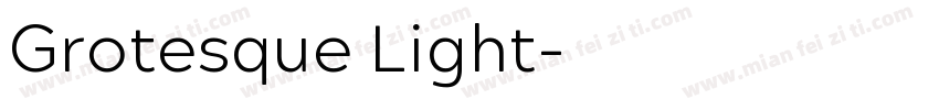 Grotesque Light字体转换